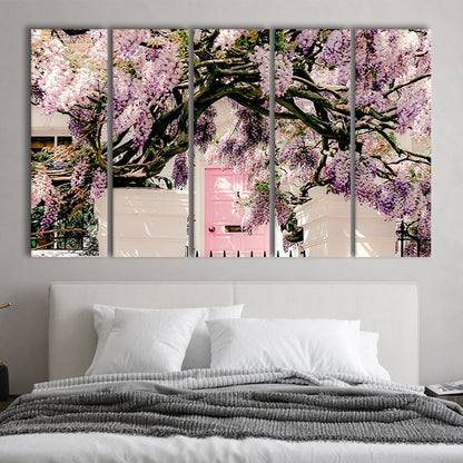 London Wisteria Photography Print, Notting Hill Wall Art, Printable, Multi Panels Canvas Print Wall Art