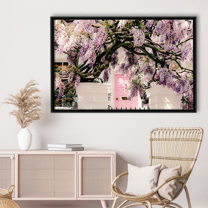 London Wisteria Photography Print, Notting Hill Wall Art, Printable, Floating Framed Canvas Print Wall Art