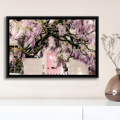 London Wisteria Photography Print, Notting Hill Wall Art, Printable, Floating Framed Canvas Print Wall Art