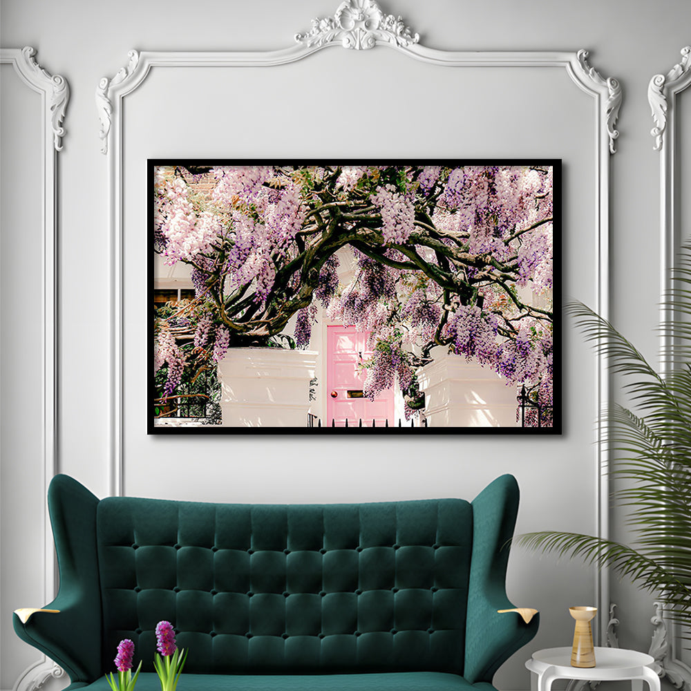 London Wisteria Photography Print, Notting Hill Wall Art, Printable, Framed Art Print Wall Decor, Framed Picture