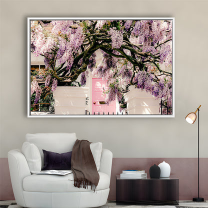 London Wisteria Photography Print, Notting Hill Wall Art, Printable, Floating Framed Canvas Print Wall Art