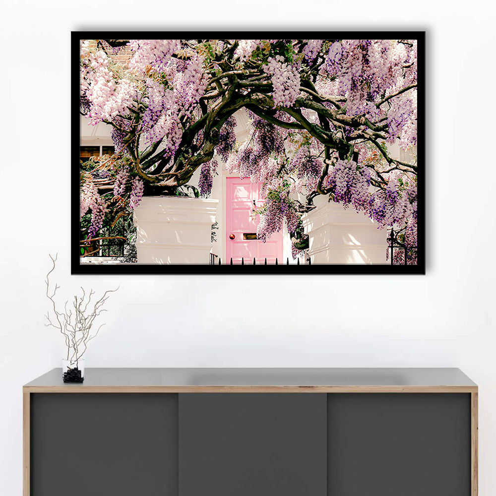 London Wisteria Photography Print, Notting Hill Wall Art, Printable, Framed Art Print Wall Decor, Framed Picture