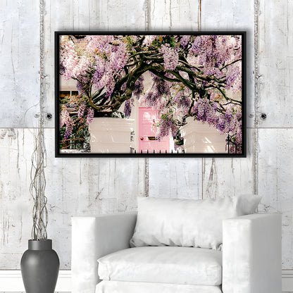 London Wisteria Photography Print, Notting Hill Wall Art, Printable, Floating Framed Canvas Print Wall Art