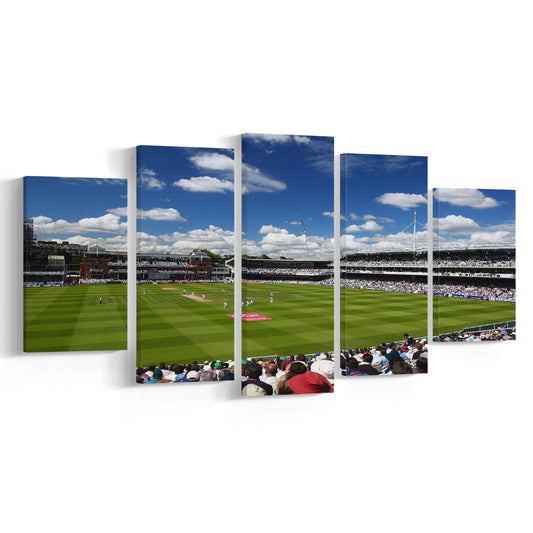 Lord' Cricket Stadium, Stadium Canvas, Sport Art, Gift for him, 5 Panel, Large Canvas, Canvas Print Wall Art