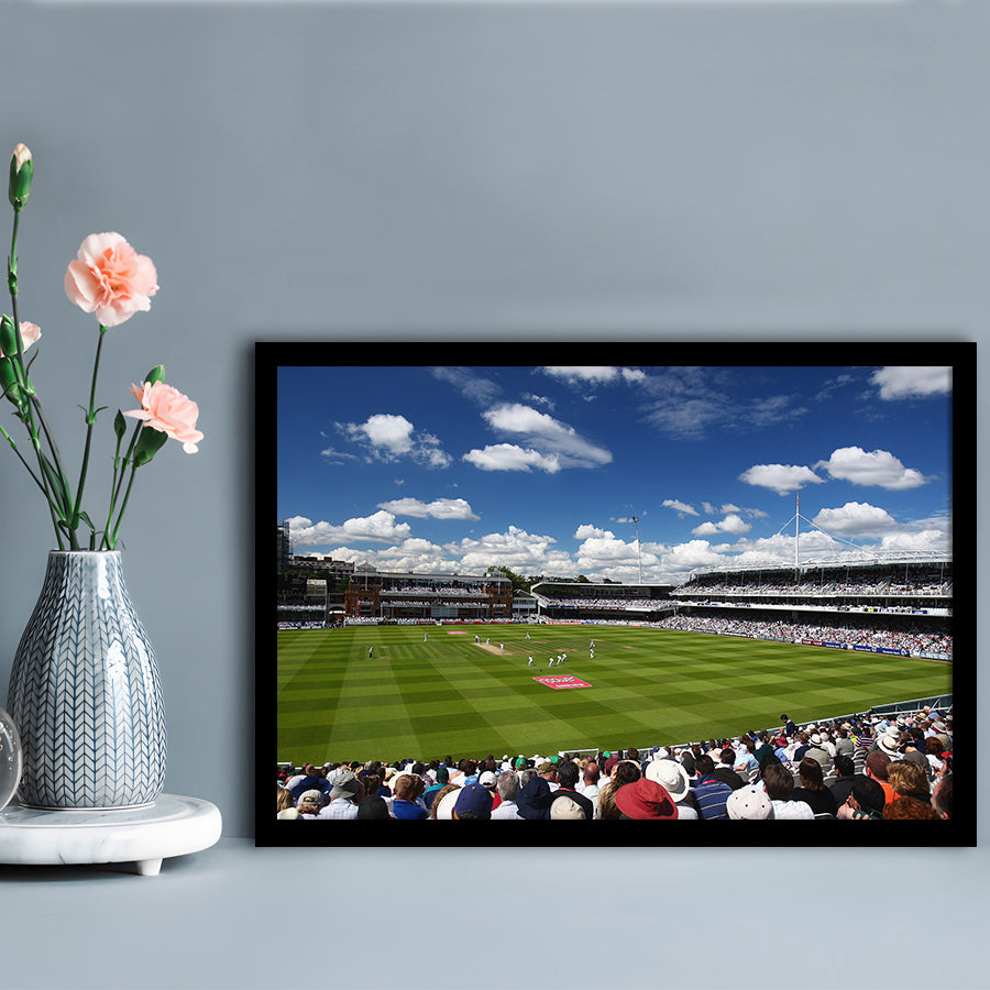 Lord' Cricket Stadium, Stadium Canvas, Sport Art, Gift for him, Framed Art Print Wall Decor, Picture Framed