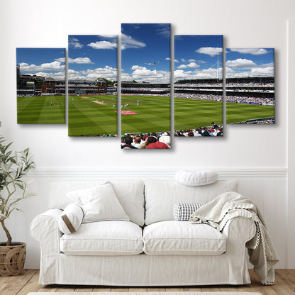 Lord' Cricket Stadium, Stadium Canvas, Sport Art, Gift for him, 5 Panel, Large Canvas, Canvas Print Wall Art