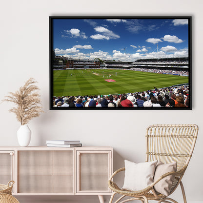 Lord' Cricket Stadium, Stadium Canvas, Sport Art, Framed Canvas Print Wall Art, Floating Frame