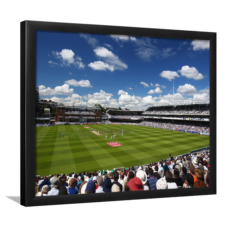 Lord' Cricket Stadium, Stadium Canvas, Sport Art, Gift for him, Framed Art Print Wall Decor, Picture Framed