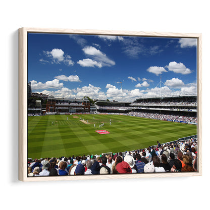 Lord' Cricket Stadium, Stadium Canvas, Sport Art, Framed Canvas Print Wall Art, Floating Frame