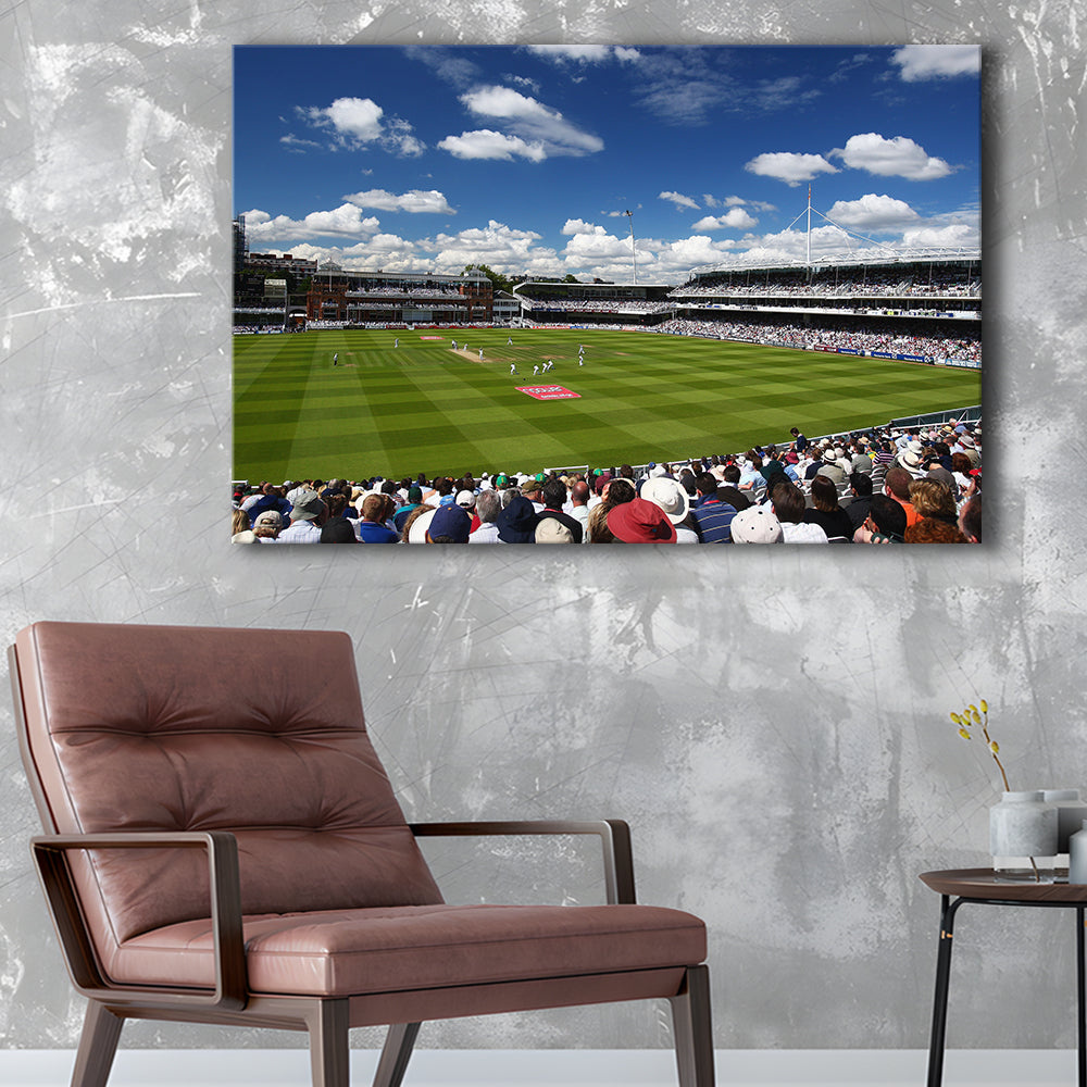 Lord' Cricket Stadium, Stadium Canvas, Sport Art, Gift for him, Man Cave Decor, Art Print, Canvas Print Wall Art