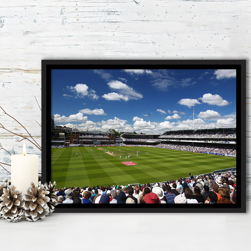 Lord' Cricket Stadium, Stadium Canvas, Sport Art, Framed Canvas Print Wall Art, Floating Frame