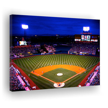Los Angeles Angels of Anaheim, Stadium Canvas, Sport Art, Gift for him, Man Cave Decor, Art Print, Canvas Print Wall Art