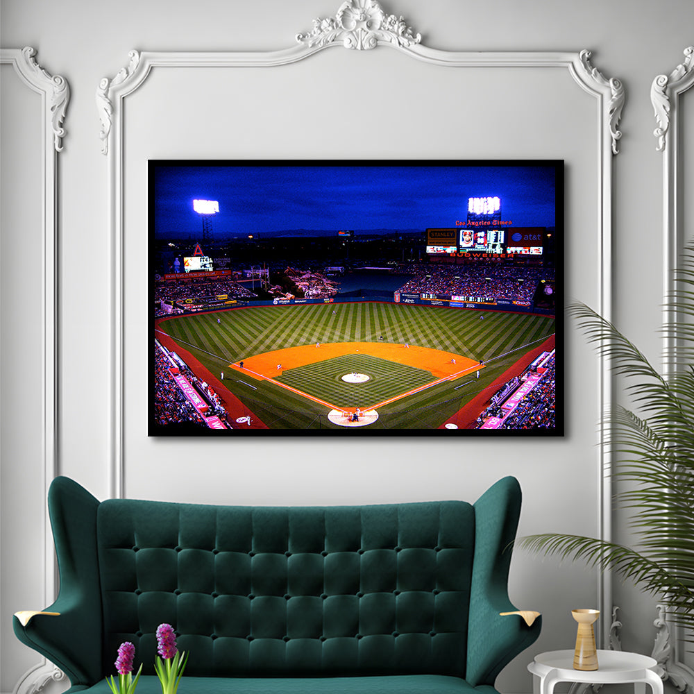 Los Angeles Angels of Anaheim, Stadium Canvas, Sport Art, Gift for him, Framed Art Print Wall Decor, Picture Framed