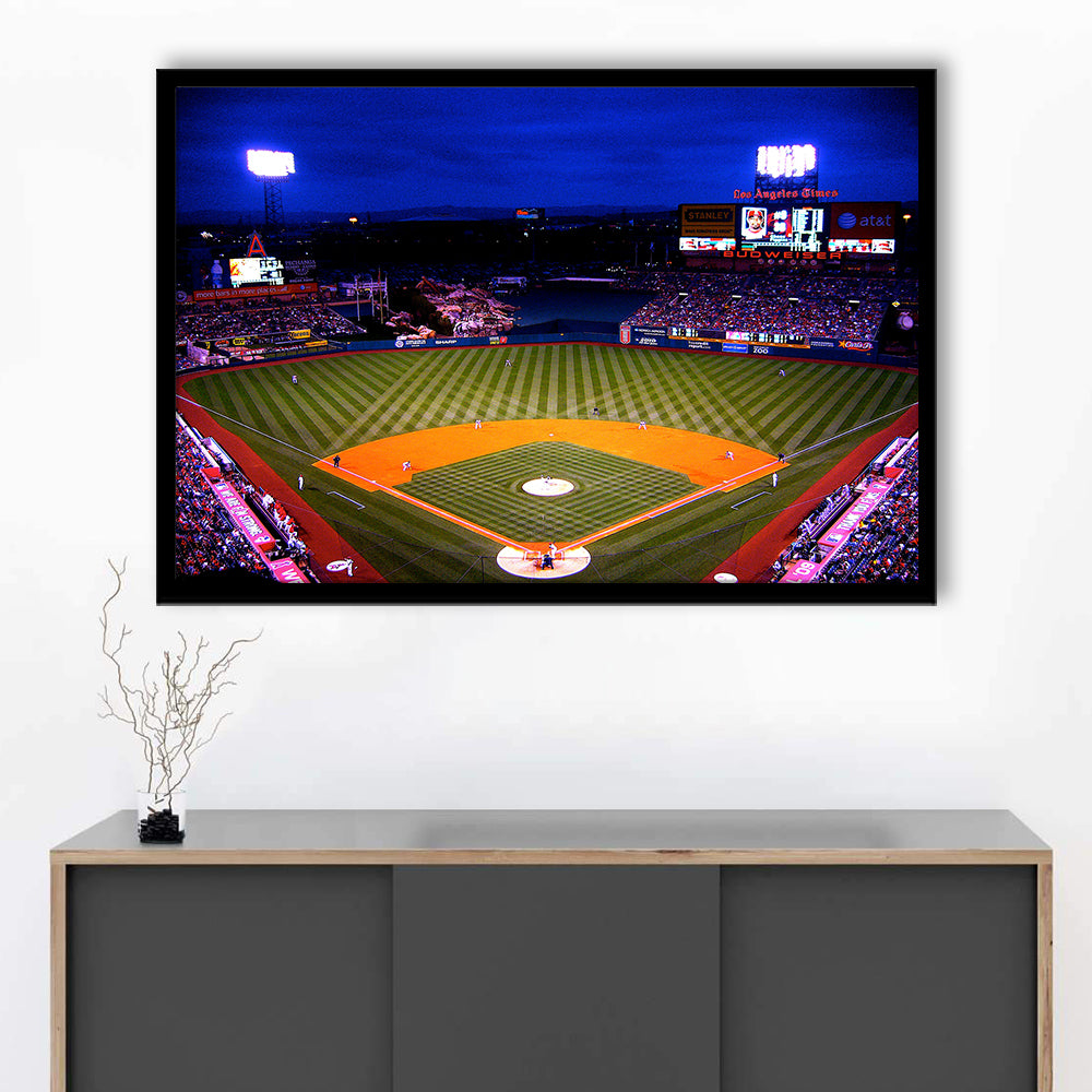 Los Angeles Angels of Anaheim, Stadium Canvas, Sport Art, Gift for him, Framed Art Print Wall Decor, Picture Framed
