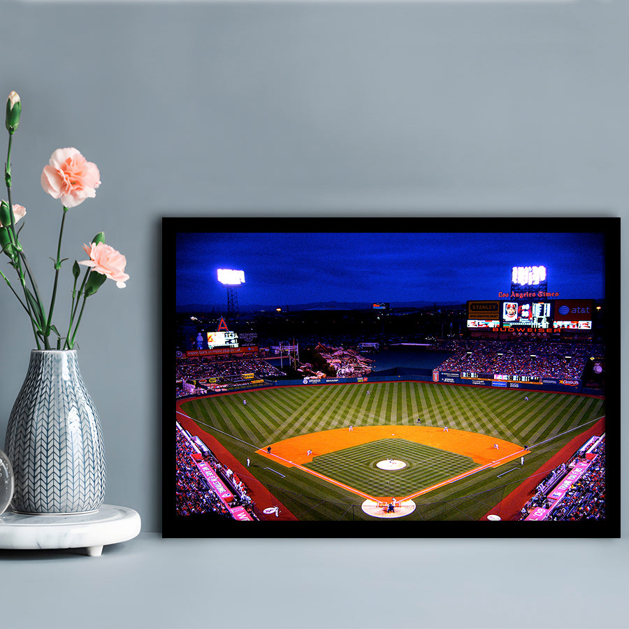 Los Angeles Angels of Anaheim, Stadium Canvas, Sport Art, Gift for him, Framed Art Print Wall Decor, Picture Framed