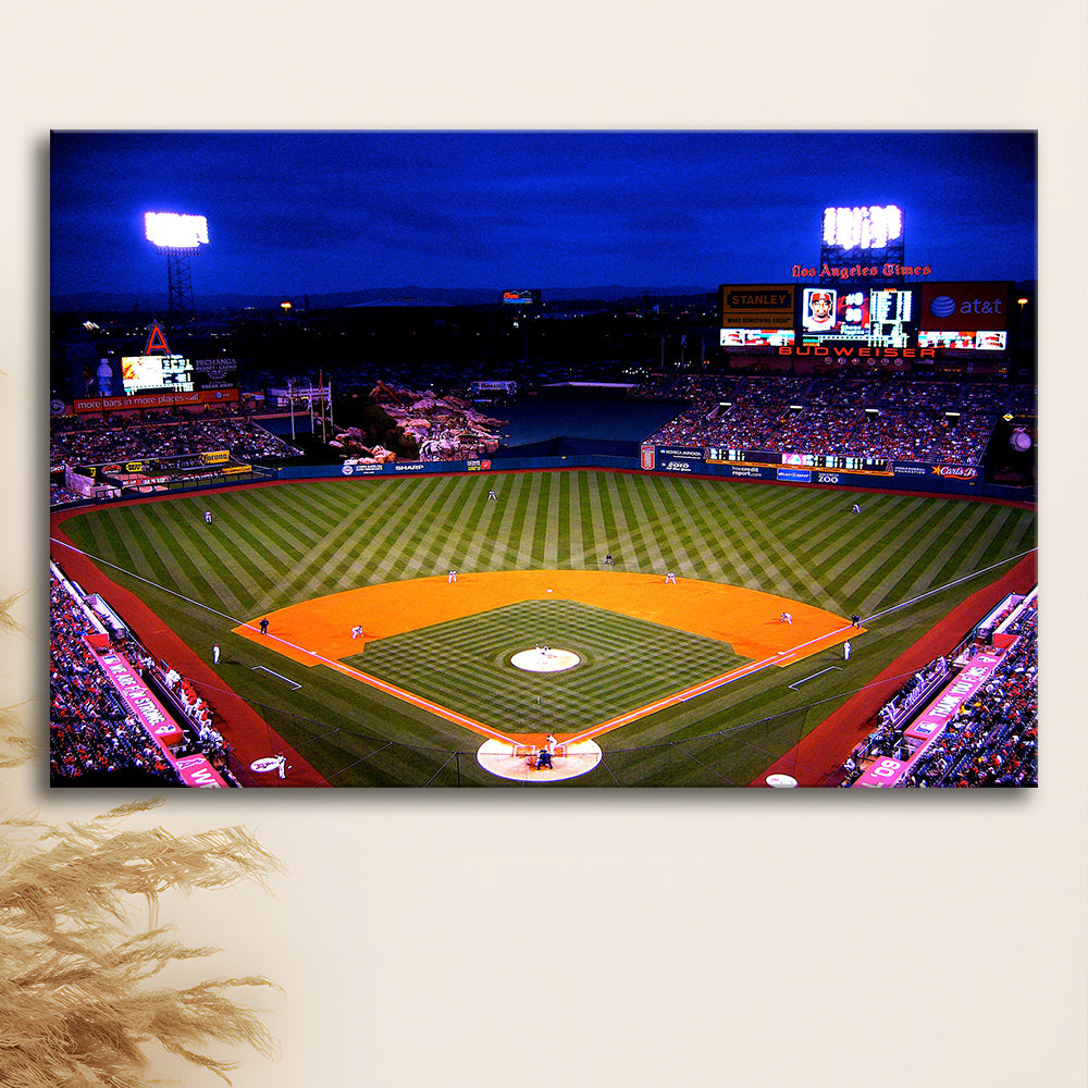Los Angeles Angels of Anaheim, Stadium Canvas, Sport Art, Gift for him, Man Cave Decor, Art Print, Canvas Print Wall Art