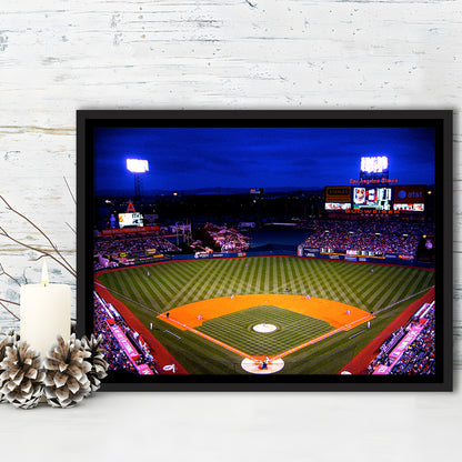 Los Angeles Angels of Anaheim, Stadium Canvas, Sport Art, Framed Canvas Print Wall Art, Floating Frame