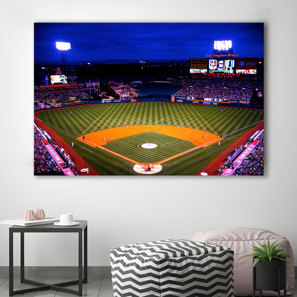 Los Angeles Angels of Anaheim, Stadium Canvas, Sport Art, Gift for him, Man Cave Decor, Art Print, Canvas Print Wall Art