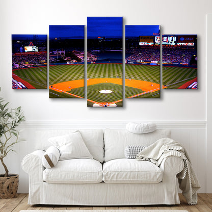 Los Angeles Angels of Anaheim, Stadium Canvas, Sport Art, Gift for him, 5 Panel, Large Canvas, Canvas Print Wall Art