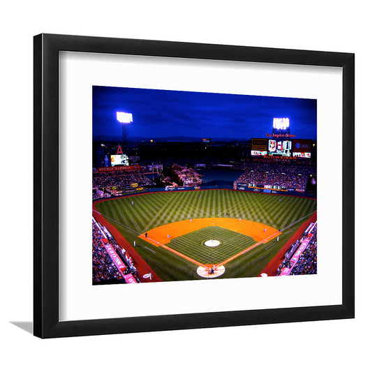 Los Angeles Angels of Anaheim, Stadium Canvas, Sport Art, Gift for him, White Border Framed Art Print Wall Decor