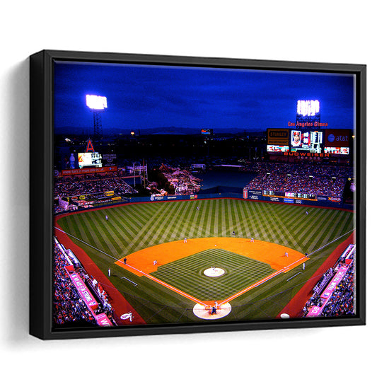 Los Angeles Angels of Anaheim, Stadium Canvas, Sport Art, Framed Canvas Print Wall Art, Floating Frame