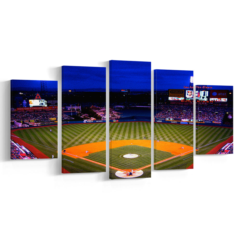 Los Angeles Angels of Anaheim, Stadium Canvas, Sport Art, Gift for him, 5 Panel, Large Canvas, Canvas Print Wall Art