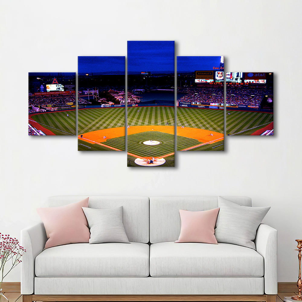 Los Angeles Angels of Anaheim, Stadium Canvas, Sport Art, Gift for him, 5 Panel, Large Canvas, Canvas Print Wall Art