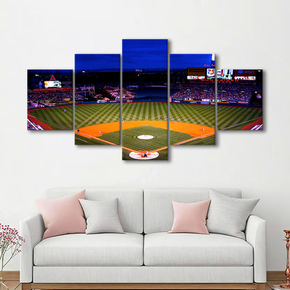 Los Angeles Angels of Anaheim, Stadium Canvas, Sport Art, Gift for him, 5 Panel, Large Canvas, Canvas Print Wall Art