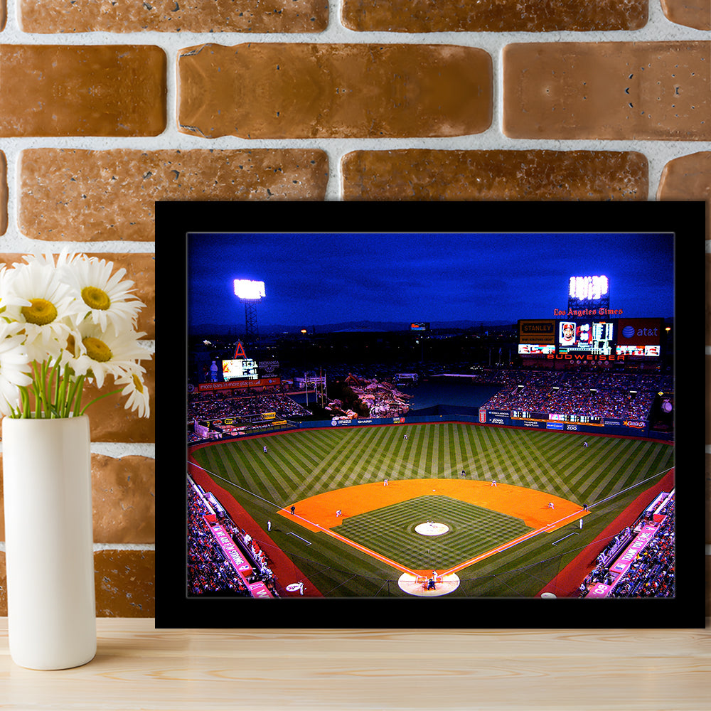 Los Angeles Angels of Anaheim, Stadium Canvas, Sport Art, Gift for him, Framed Art Print Wall Decor, Picture Framed