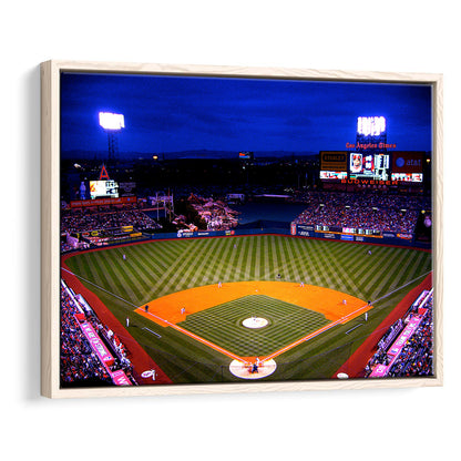 Los Angeles Angels of Anaheim, Stadium Canvas, Sport Art, Framed Canvas Print Wall Art, Floating Frame