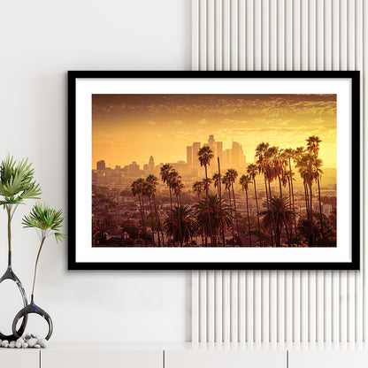 Los Angeles Art Los Angeles Wall Art, Multi Panel Los Angeles, Los Angeles California, Framed Art Print White Border