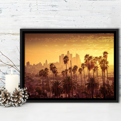 Los Angeles Art Los Angeles Wall Art, Multi Panel La Los Angeles, Framed Cavas Print, Floating Frame