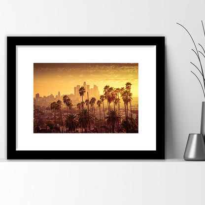 Los Angeles Art Los Angeles Wall Art, Multi Panel Los Angeles, Los Angeles California, Framed Art Print White Border