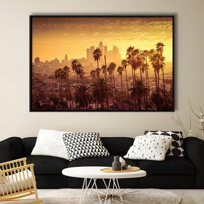 Los Angeles Art Los Angeles Wall Art, Multi Panel La Los Angeles, Framed Cavas Print, Floating Frame