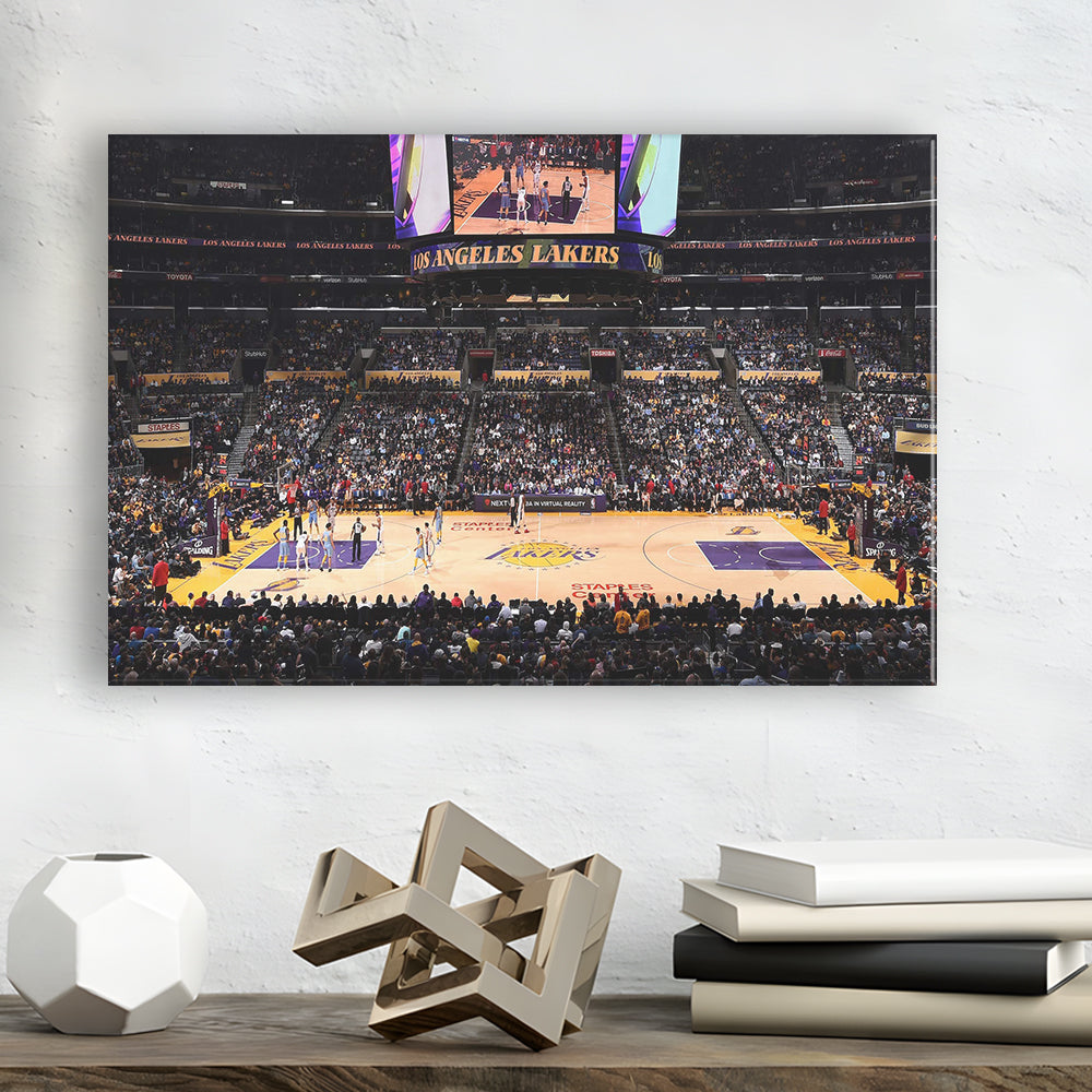 Los Angeles Lakers, Stadium Canvas, Sport Art, Gift for him, Man Cave Decor, Art Print, Canvas Print Wall Art