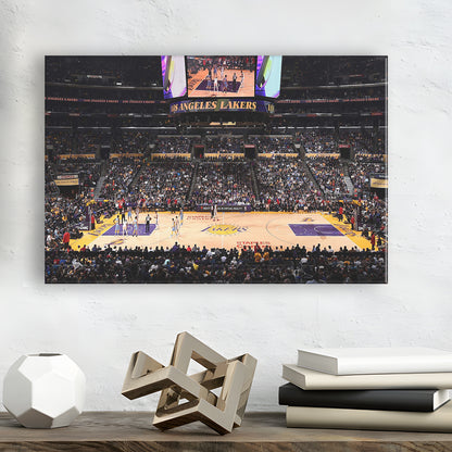 Los Angeles Lakers, Stadium Canvas, Sport Art, Gift for him, Man Cave Decor, Art Print, Canvas Print Wall Art