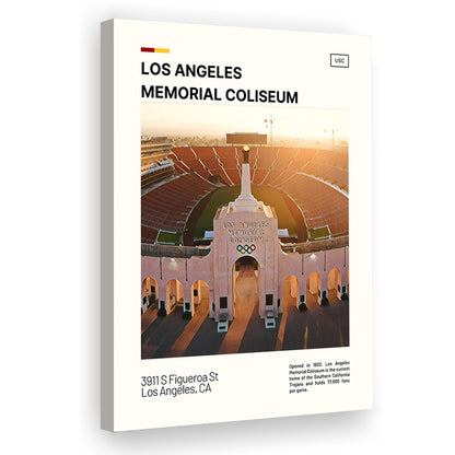 Los Angeles Memorial Coliseum Print, USC Trojans Stadium Canvas Art, Fan Gifts, Sport Art, Canvas Print Wall Art