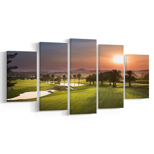 Los Naranjos, Spain Nice Course Golf Trip, Golf Holidays, Golf Art Print, 5 Pieces Mixed Canvas Print Wall Art