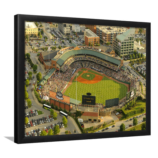 Louisville Slugger Baseball Field, Stadium Canvas, Sport Art, Gift for him, Framed Art Print Wall Decor, Picture Framed