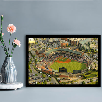Louisville Slugger Baseball Field, Stadium Canvas, Sport Art, Gift for him, Framed Art Print Wall Decor, Picture Framed