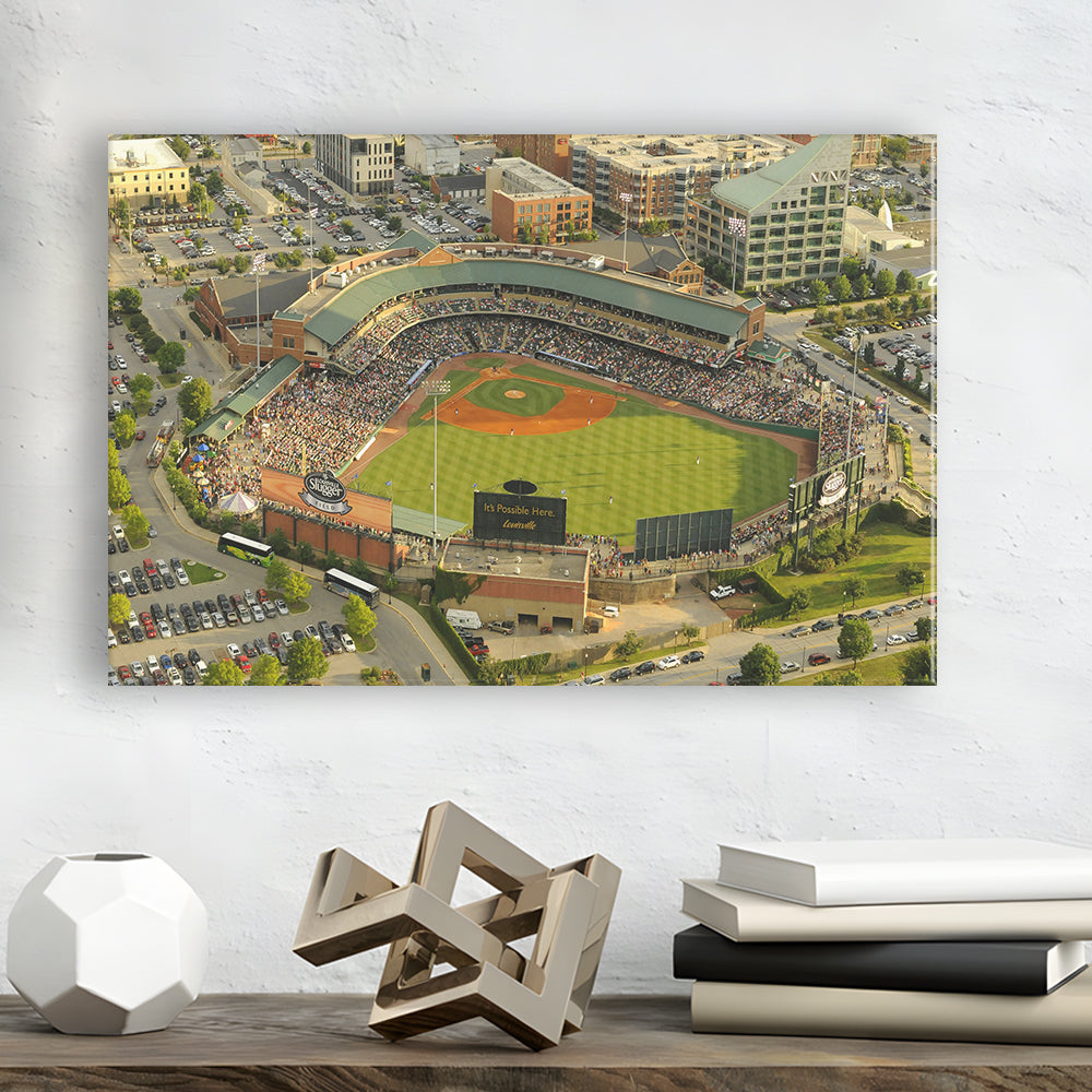 Louisville Slugger Baseball Field, Stadium Canvas, Sport Art, Gift for him, Man Cave Decor, Art Print, Canvas Print Wall Art