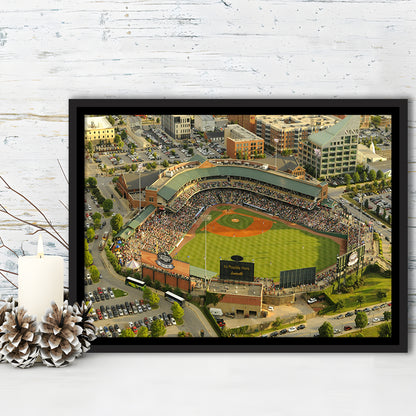 Louisville Slugger Baseball Field, Stadium Canvas, Sport Art, Framed Canvas Print Wall Art, Floating Frame