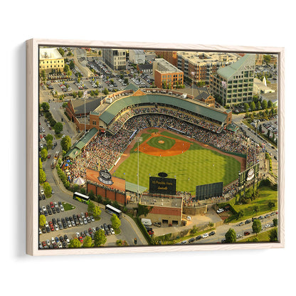 Louisville Slugger Baseball Field, Stadium Canvas, Sport Art, Framed Canvas Print Wall Art, Floating Frame