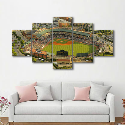 Louisville Slugger Baseball Field, Stadium Canvas, Sport Art, Gift for him, 5 Panel, Large Canvas, Canvas Print Wall Art