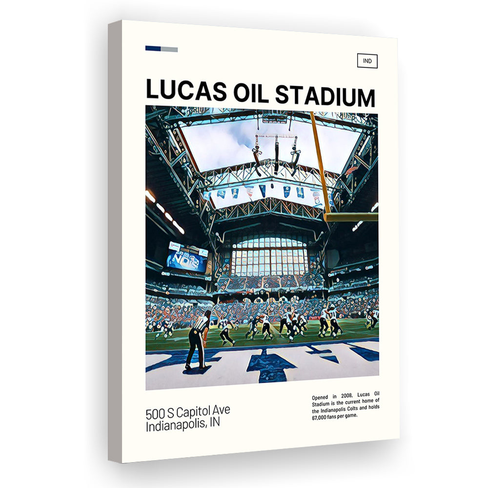 Lucas Oil Stadium Print, Indianapolis Colts Stadium Canvas Art, Fan Gifts, Sport Art, Canvas Print Wall Art