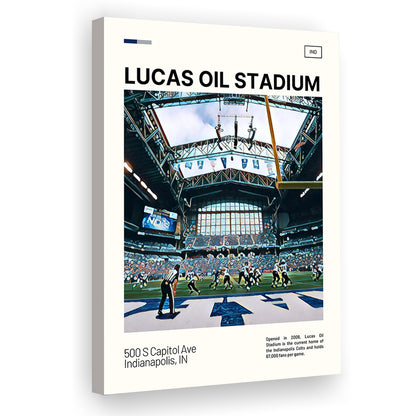 Lucas Oil Stadium Print, Indianapolis Colts Stadium Canvas Art, Fan Gifts, Sport Art, Canvas Print Wall Art