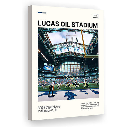 Lucas Oil Stadium Print, Indianapolis Colts Stadium Canvas Art, Fan Gifts, Sport Art, Canvas Print Wall Art