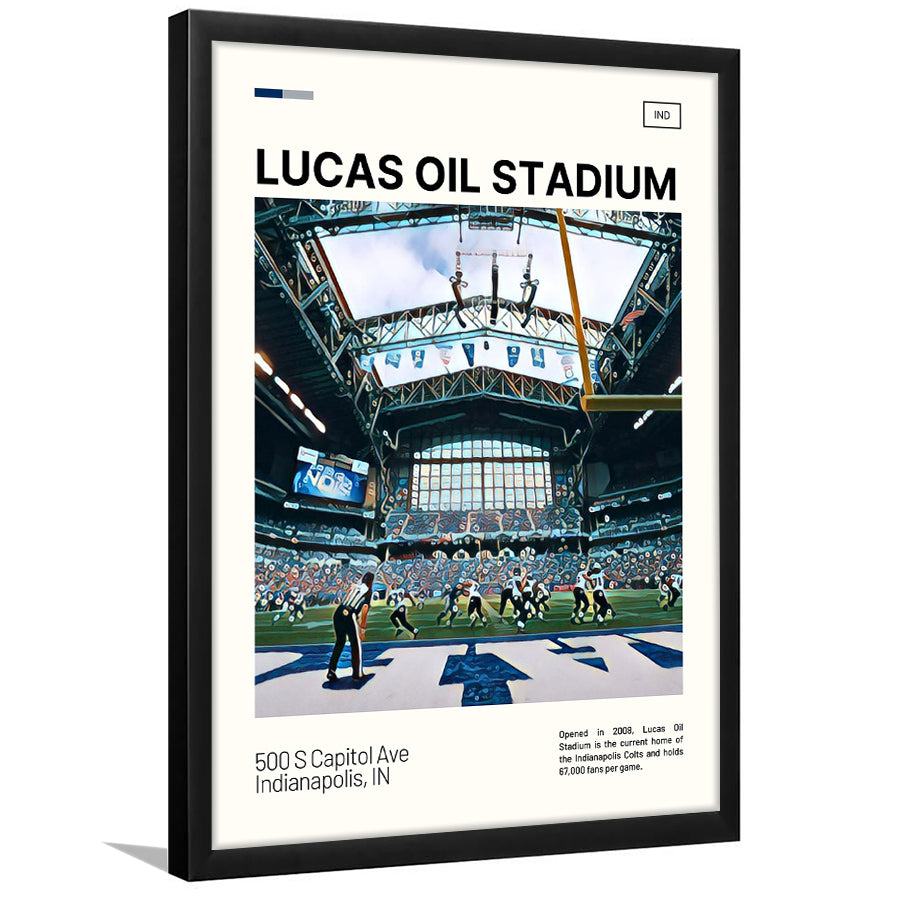 Lucas Oil Stadium Print, Indianapolis Colts Stadium Art, Gifts for him, Sport Art, Framed Art Print Wall Decor