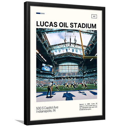 Lucas Oil Stadium Print, Indianapolis Colts Stadium Art, Gifts for him, Sport Art, Framed Art Print Wall Decor