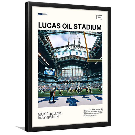 Lucas Oil Stadium Print, Indianapolis Colts Stadium Art, Gifts for him, Sport Art, Framed Art Print Wall Decor